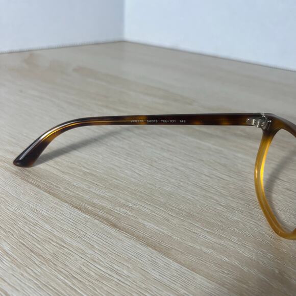 Prada VPR17R TKU-1O1 Eyeglasses Brown Honey Transparent Frames Italy 54-19-145 main image 7
